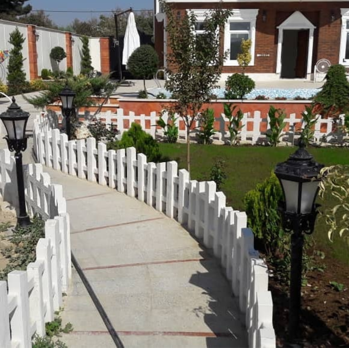  نرده دور باغچه طرح توسکا