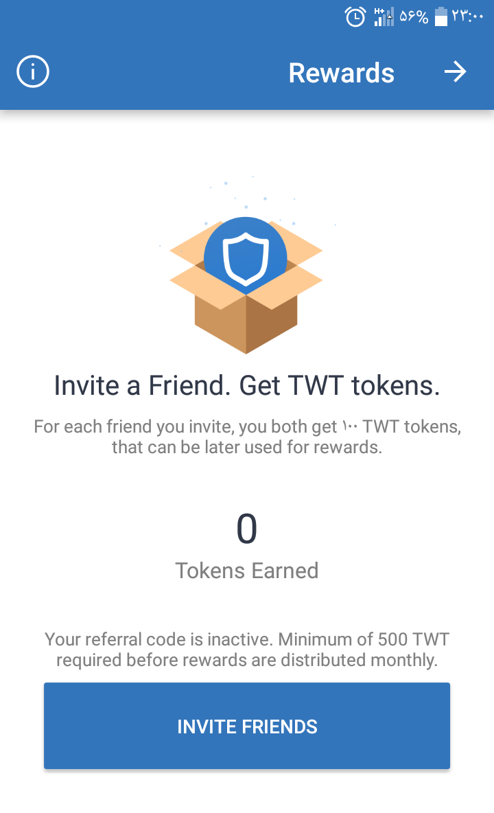 دریافت توکن TWT