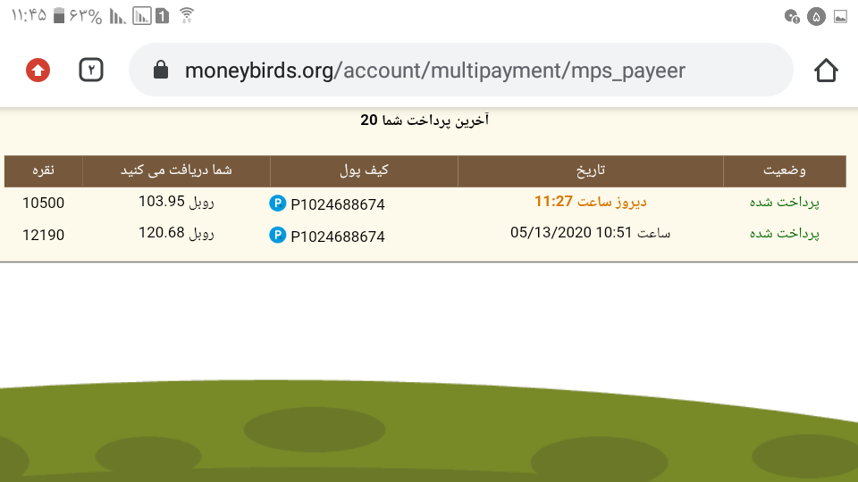سایت money birds
