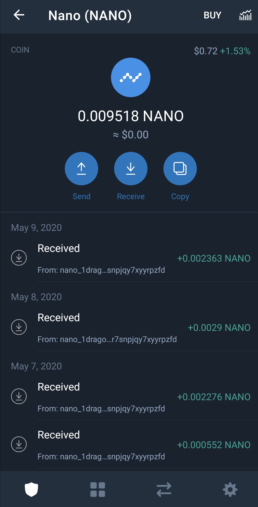 به دست آوردن رایگان ارز نانو(NANO)