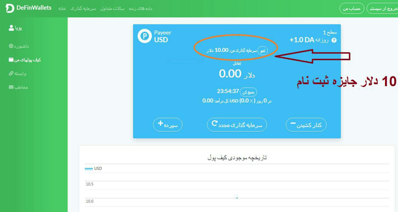 دریافت پاداش ۱۰ دلاری