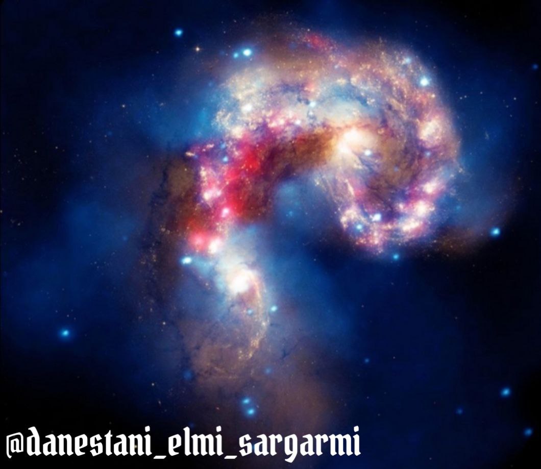 برخورد دو کهکشان 