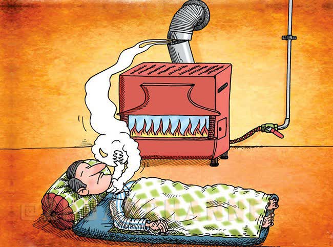 اگر لوله بخاری سرد بود