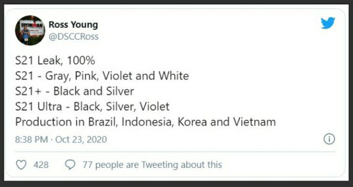 سری گلکسی s21 با رنگ بندی‌های متنوع‌