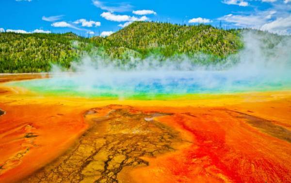 Grand Prismatic پارک ملی یلو استون ، وایومینگ