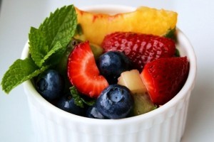 یک بشقاب خوردنی های ضد چروک