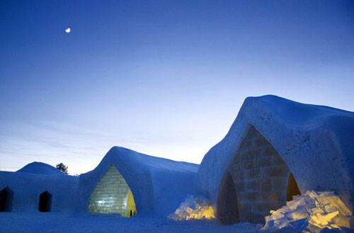 هتل برفی در قطب شمال