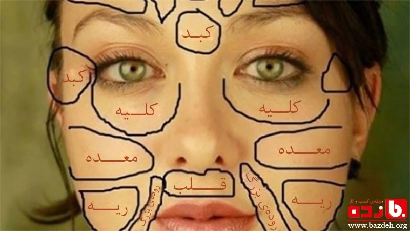 نقشه چینی از صورت