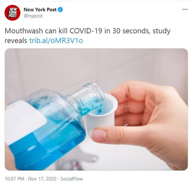 استفاده از دهانشویه