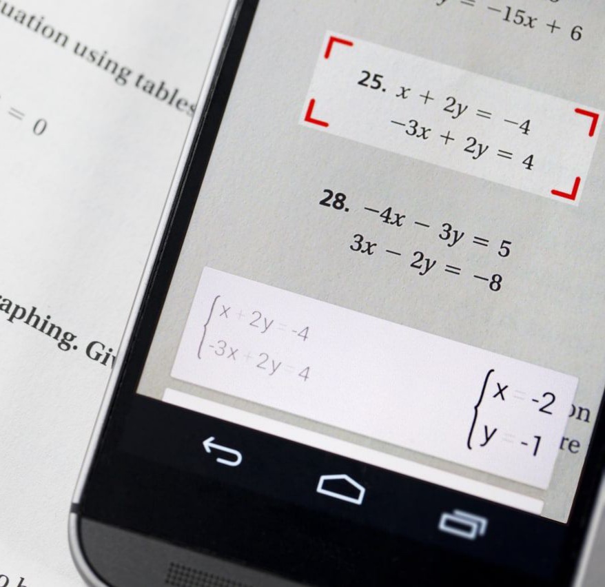 حل مسائل ریاضی با عکس گرفتن