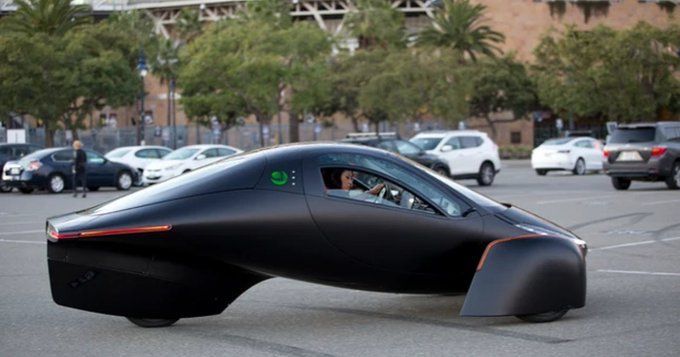 خودروی خورشیدی که نیاز به شارژ ندارد