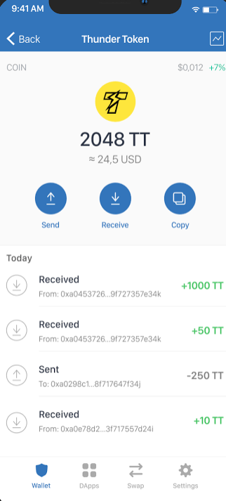 استخراج رایگان ارز دیجیتال TT) Thunder Token)