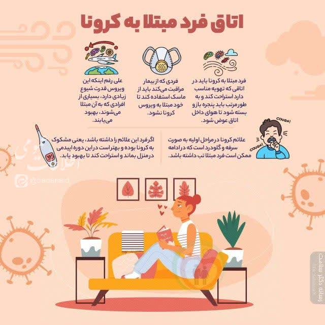 اتاق فرد مبتلا به کرونا
