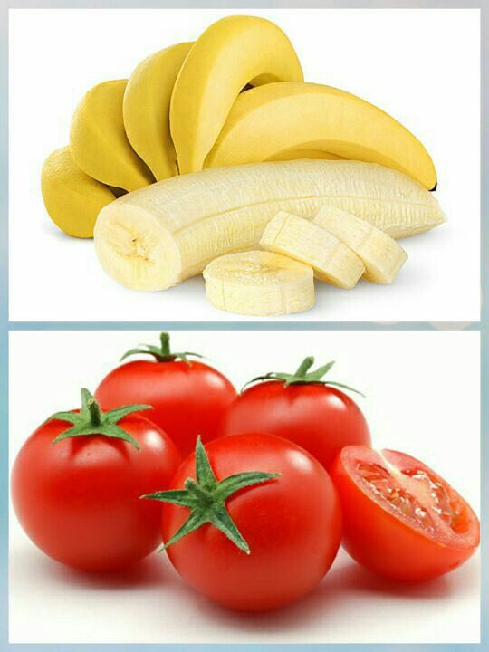 موز و گوجه فرنگی