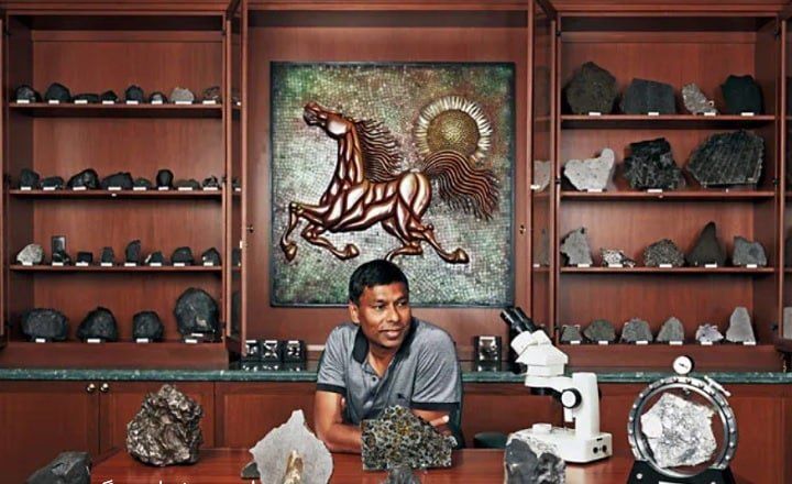 بزرگترین کلکسیونر شهاب سنگ 