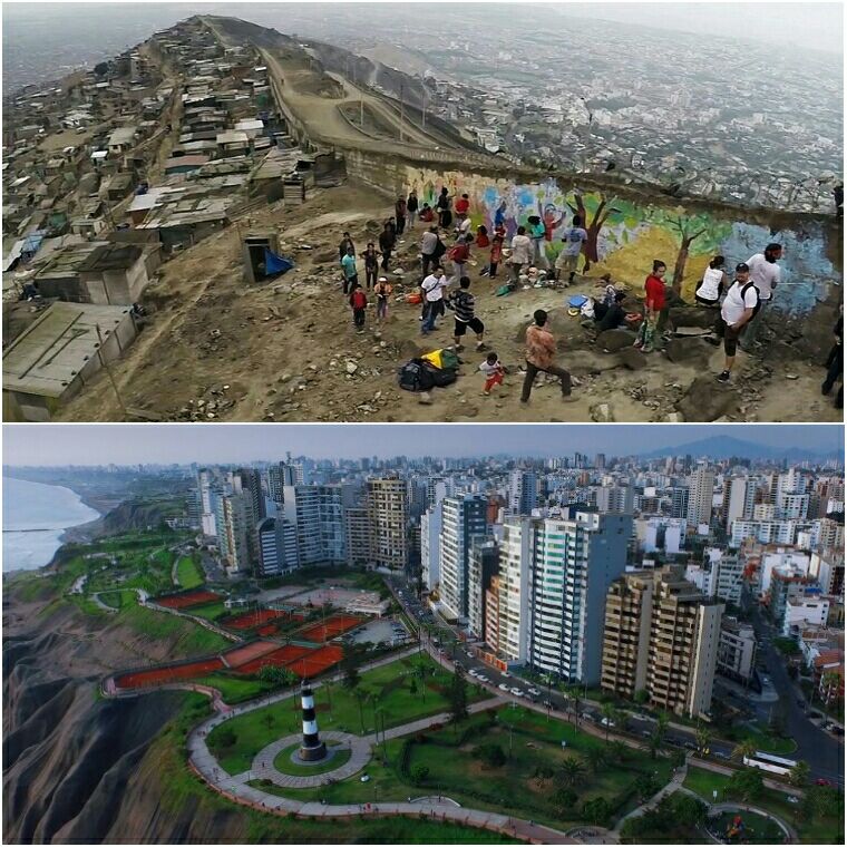 دیوار جدا کننده فقیر و ثروتمند 