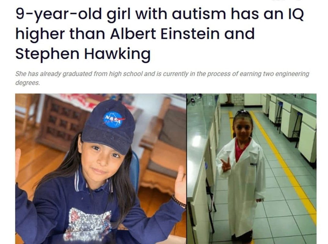دختری باهوش تر از انیشتین