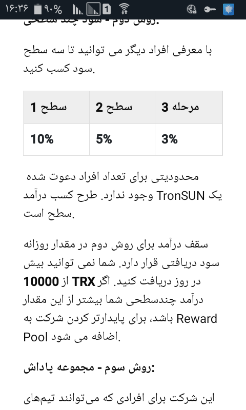 سایت جدید سرمایه گذاری ترون