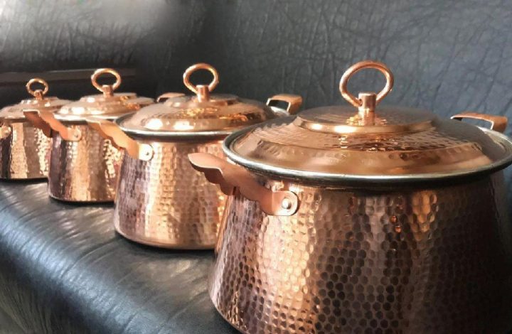 آشپزخانه های قدیمی با ظروف مسی